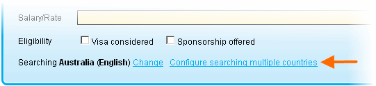 Search internationally by configuring your countries within Power Search whilst logged in